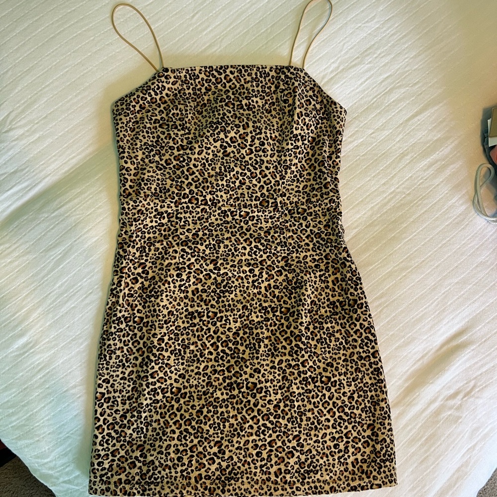 Kendall and Kylie cheetah print dress (size M)